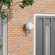vidaXL Utomhusvägglampa Silver Rostfritt Stål IP44