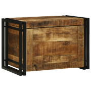 vidaXL Förvaringslåda 60x40x41 cm Solid Grovt Mangoträ