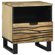 vidaXL Sängbord - 40 x 33 x 46 cm, Solid Mangoträ