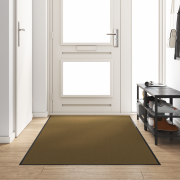 vidaXL Tvättbar Dörrmatta Brun 120x250 cm
