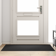 vidaXL Dörrmatta Rektangulär Svart 90x150 cm