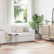 vidaXL Matta "HUARTE" Beige 160x230 cm Oval