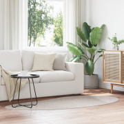 vidaXL Områdesmatta Sand 100x200 cm Polyester Halkfri