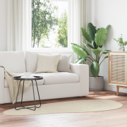 vidaXL Matta 'HUARTE'Kort lugg mjuk och tvättbar beige 100x200 cm