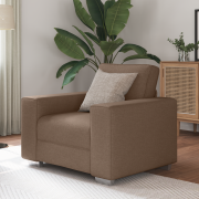 vidaXL Fåtölj Brun 59 cm Tyg