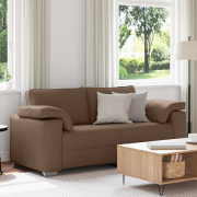 vidaXL Loveseat Soffa Brun 140 cm Tyg