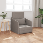 vidaXL Golvsängsoffa 2-i-1 Taupe 65x80x83 cm Tyger