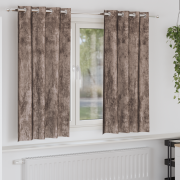 vidaXL Ögla Gardiner Kaffefärg Polyester 140 x 175 cm Ögla Gardiner