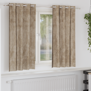 vidaXL Sammet Gardiner Champagne Polyester 140 x 175 cm