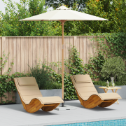 vidaXL Trädgårdsparasol Krämvit 240x260 cm Bambu