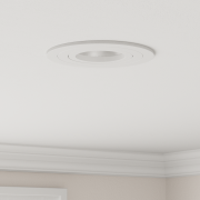 vidaXL Inbyggda Spotlights 6 st Rund GU10 Vit Ø91 mm