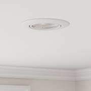 vidaXL Inbyggda Spotlights 12 st Runda GU10 Vita Ø90 mm Stål