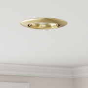 vidaXL Infällda Spotlights 12 st Rund GU10 Guld Ø90 mm Stål