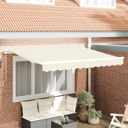 vidaXL Ersättningsduk för 3.5x2 m Ram Gräddfärgad