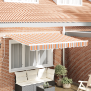 vidaXL Markisbyte tyg för 2.5x2 m ram, flerfärgad rand