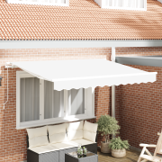 vidaXL Markis Ersättningsduk för 3.5x2 m Ram Vit