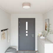 vidaXL Taklampor Inbyggda Taupe 30 cm Tyg E27