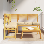 vidaXL Palettkuddar för sittplats 6 st Beige 40x40x8 cm Oxford tyg