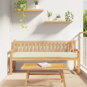 vidaXL Palettkudde för bänk Grädde 200x40x8 cm Oxford-tyg