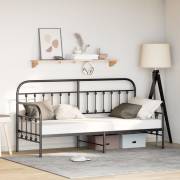 vidaXL Svart Dagbädd Ram 80x200 cm Stål