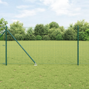 vidaXL Staketstolpar med Spik 13 st Ø32 mm 160 cm Galvaniserat Stål