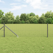 vidaXL Staketstolpar med Spik 13 st Ø32 mm 120 cm Galvaniserad Stål