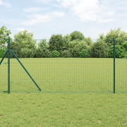 vidaXL Eurostaket Grön 1.2x25 m Stål
