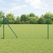 vidaXL Euro-staket Grönt 1.2x25 m Stål