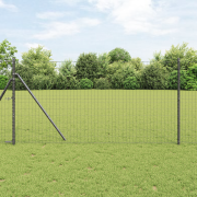 vidaXL Euro Fence Grå 1.4x10 m Stål