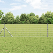 vidaXL Euro Staket 0.6x25 m Galvaniserat Stål