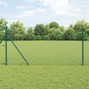 vidaXL Stängsel för kedjelänk Grön 1.5x10 m Stål