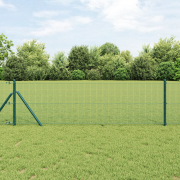vidaXL Svetsat Trådsgaller Grönt 0.8x10 m Stål