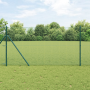 vidaXL Svetsat Trådgaller Grön 1.2x25 m Stål
