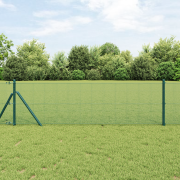vidaXL Svetsat Trådstängsel Grön 1.4x50 m Stål