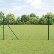 vidaXL Hexagon Gärdsel Grön 1.4x10 m Stål