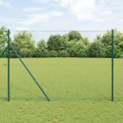 vidaXL Hexagonstaket Grön 1.5x10 m Stål
