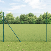 vidaXL Sexkantigt Stängsel Grön 1,6x25 m Stål