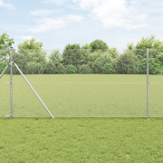 vidaXL Hexagonstängsel 1.4x25 m Galvaniserat Stål