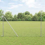 vidaXL Hexagonstängsel 1.6x25 m Varmgalvaniserat Stål