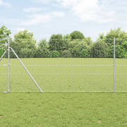 vidaXL Hexagonstängsel 1.2x50 m Galvaniserat stål