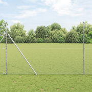 vidaXL Hexagonstaket 1.6x50 m Galvaniserat stål