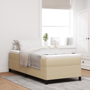 vidaXL Sängram Ljusgrön Grå 100x200 cm Corduroy Tyg