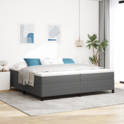 vidaXL Sängram Ljusgrå 200x200 cm Kordtyg