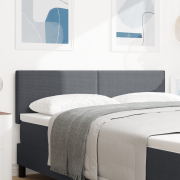 vidaXL Sänggavel Enkel Design Mörkgrå 160 cm Kordlina
