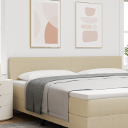 vidaXL Höghuvudgavel Enkelt Design Ljusgrön Grå 200 cm Corduroy Tyg