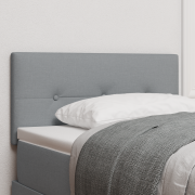 vidaXL Sänggavel Med Knappar Ljusgrå 90 cm Tyg