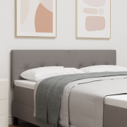 vidaXL Sänggavel Med Knapptuftning Taupe 140 cm Tyg