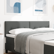 vidaXL Sänggavel Med Knappar Mörkgrå 160 cm Tyg