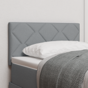vidaXL Sänggavel med Diamantblock Design i Ljusgrå 80 cm