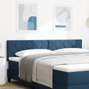 vidaXL Sänggavel Diamond Blocks Design Blå 180 cm Tyg